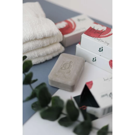Natural Glow Dead Sea Mud Soap Bar – Mineral Cleansing Soap for Detoxifying and Revitalizing Skin 100gm