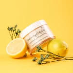 Natural Glow Dead Sea Mineral Body Butter – Deep Moisturizing Body Cream with Shea Butter and Dead Sea Salts and Minerals for Nourished and Moisturized Skin with Lemon Oil 200 ml - natural glow