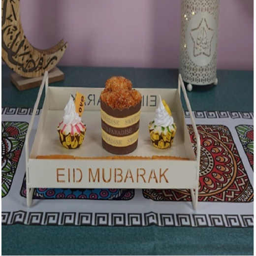 صينية رمضان باللون الأبيض صينية رمضان باللون الأبيض