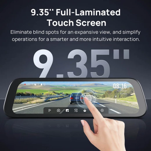 70mai Rearview Dash Cam S500 3K HDR with A 9-Inch Touch Screen & Super Capacitor - 70mai - Image 8