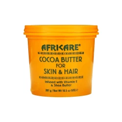 Africare Coco Care Cocoa Butter for Skin and Hair 297g – Deep Moisturizing Cocoa Butter Cream for Dry Skin, Hair Care and Softening Treatment