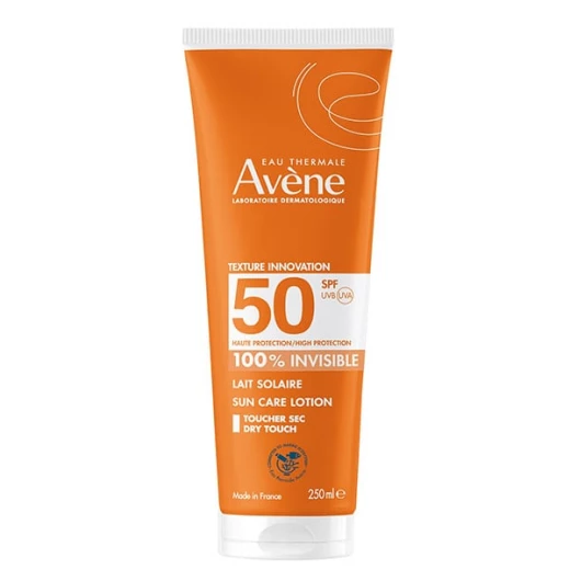 لوشن واقي من الشمس SPF50+ 250مل – حماية عالية 100% غير مرئية للوجه والجسم، مرطب وخفيف على البشرة من افين لوشن واقي من الشمس SPF50+ 250مل – حماية عالية 100% غير مرئية للوجه والجسم، مرطب وخفيف على البشرة من افين