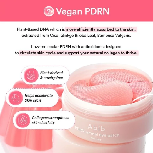 لصقات PDRN للعين ريتنال جلو جيلي – 60 لصقة | تقلل الانتفاخ والهالات السوداء، تحدد الخطوط الدقيقة، وتعزز مرونة وإشراقة البشرة من ابيب - Image 5