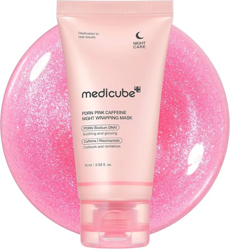 ماسك Medicube PDRN Pink Caffeine Night Wrapping - 75 مل