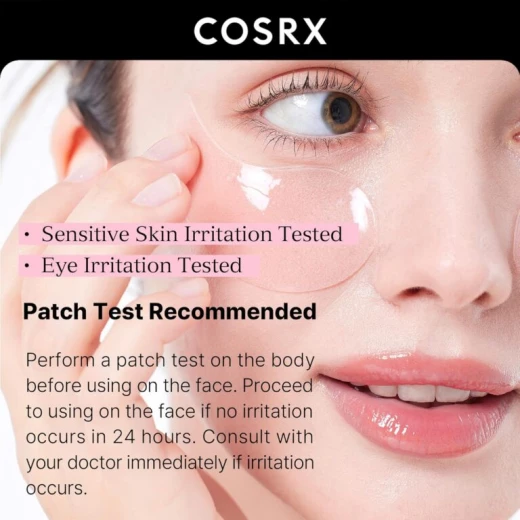 COSRX The Peptide Collagen Hydrogel Eye Patch – Peptide & Collagen Under Eye Hydrogel Patches for Hydration and Refreshing Care – 60 Patches - Cosrx - Image 3