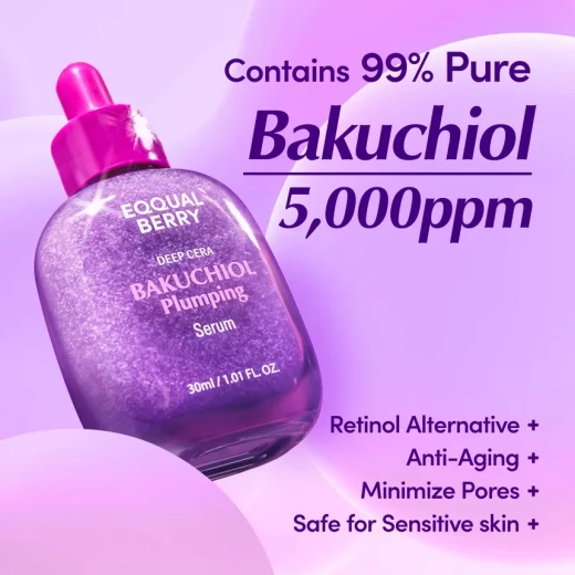 Bakuchiol Plumping Serum Wrinkle Minimizer & Retinol Alternative 30ml (1.01oz) - Image 2