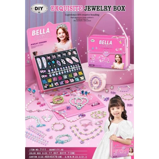 DIY Exquisite Jewelry Box & Creative Beading Kit for Kids | Bella Jewel DIY Exquisite Jewelry Box & Creative Beading Kit for Kids | Bella Jewel