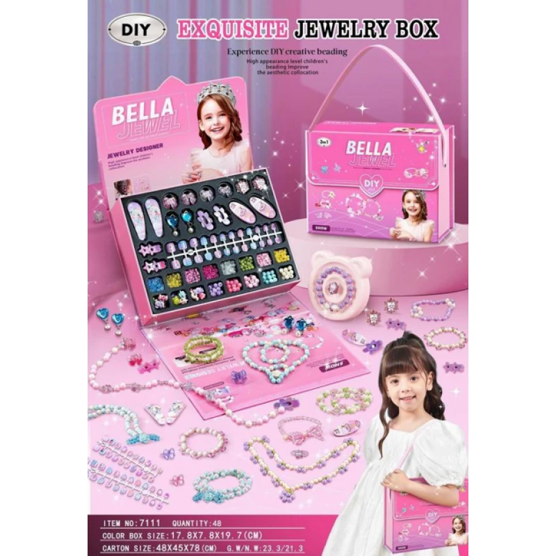 DIY Exquisite Jewelry Box & Creative Beading Kit for Kids | Bella Jewel - My Dolly