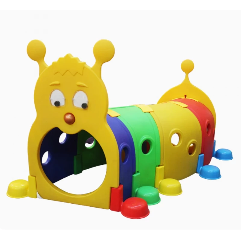 Adventure Caterpillar Play Tunnel / Kids' Crawl-Through Caterpillar Tunnel - crowna