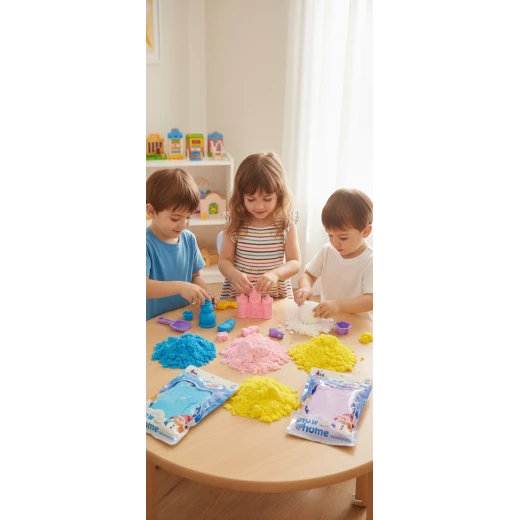 Snow @ Home Moldable / Reusable Soft Snow Powder - Magic Sand - My Dolly - Image 4
