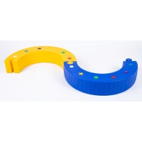 Multi-Shape Modular Balance Path - Interlocking Sensory Beam for Straight & Curved Tracks