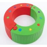 Multi-Shape Modular Balance Path - Interlocking Sensory Beam for Straight & Curved Tracks - crowna