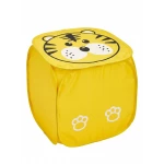 Foldable Fabric Toy Storage Bin - Pop-up Cartoon Organizer for Kids' Toys & Laundry. - crowna