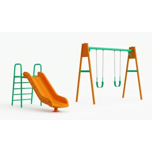 أرجوحة أطفال بتصميم حدائق مزدوج للأماكن الخارجية والداخلية - كراونا - Image 3
