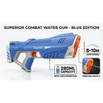 Superior Combat Precision Water Gun (280ml, 8-10m Range) - Blue Edition - My Dolly