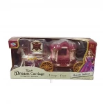 Horse pulling princess trailer 23 x 11 x 7 cm - My Dolly
