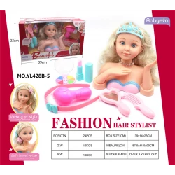 دمية تصفيف الشعر "بيوتيفل" (Fashion Hair Stylist) - 39 سم - مع مكياج ومجفف شعر - لتغيير المظهر - 3 سنوات فما فوق