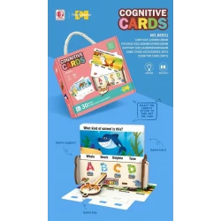 بطاقات Cognitive Cards الحيوانات (NO. 88931) - 30 قطعة - تطوير التفكير ورد الفعل - مناسبة 3 سنوات فما فوق - PlayfulMario