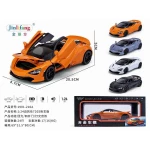 1:24 Scale Die-Cast McLaren 720S Street Model with Butterfly Doors, Pull Back Power, Sound & Light - My Dolly