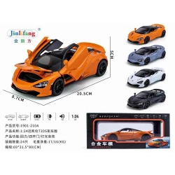 نموذج سيارة ماكلارين 720S (نسخة الشارع) داي-كاست بمقياس 1:24 - سيارة خارقة بـ 4 أبواب قابلة للفتح وصوت وإضاءة