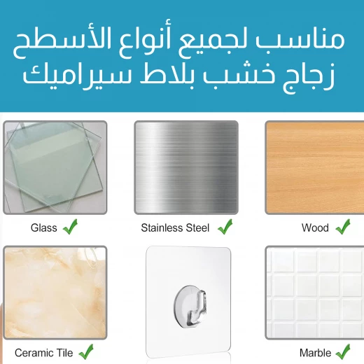 حامل الأشياء معلق يثبت بالحائط - Image 6