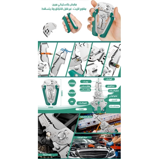 Professional Folding Pliers Splitting Trimming Pliers - Metashop - Image 5
