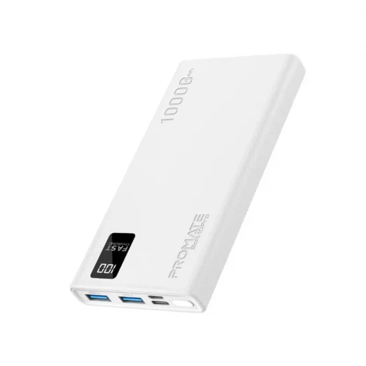 باور بانك بروميت بولت-10 برو الذكي المدمج بسعة 10000 مللي أمبير/ساعة مع منفذي USB-A وUSB-C باور بانك بروميت بولت-10 برو الذكي المدمج بسعة 10000 مللي أمبير/ساعة مع منفذي USB-A وUSB-C