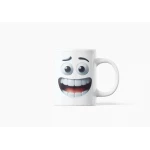 كوب سيراميك بطبعة وجه مضحك سعة 11 أونصة - بي كرافتّي