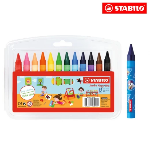 الوان شمعية 12 Stabilo - ستابيلو - Image 2