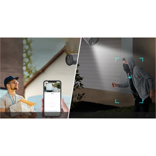  كاميرا إيزفيزالذكية المستقلة بالبطارية – دقة 4K، كشف ذكي بالذكاء الاصطناعي، رؤية ليلية ملونة، بطارية تدوم 180 يومًا، ودعم Wi-Fi 6 - إزفيز - Image 2