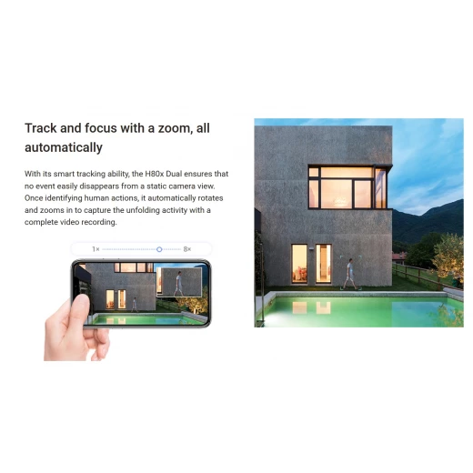 EZVIZ H80x 4K Outdoor Wifi Surveillance Camera Dual Lens Auto Tracking Night Vision ColorFULL Under Ultra Low Light Person Vehicle Detection AI Bidirectional Audio - Ezviz - Image 7