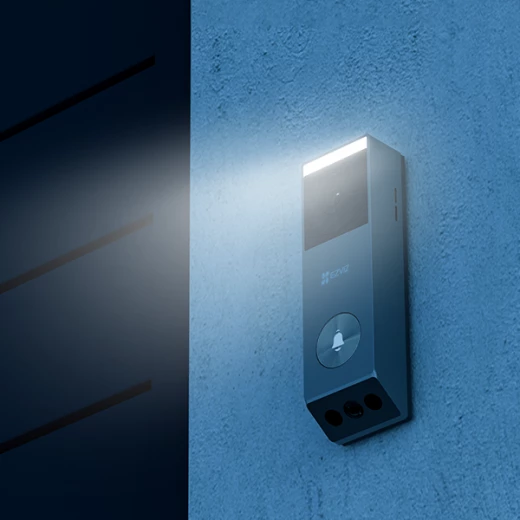 EZVIZ EP3x Pro is a dual-lens battery-powered video doorbell with 2K and 1080p cameras, 32GB storage, solar panel, night vision, and Alexa/Google support - Ezviz - Image 4