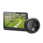EZVIZ HP4 Wire-Free Peephole Doorbell – Smart Home Security, Two-Way Audio, Motion Detection, Easy Installation, Clear HD Video Day & Night - Ezviz