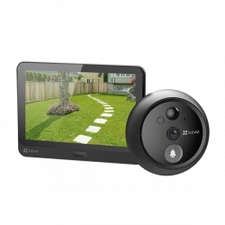 EZVIZ HP4 Wire-Free Peephole Doorbell – Smart Home Security, Two-Way Audio, Motion Detection, Easy Installation, Clear HD Video Day & Night