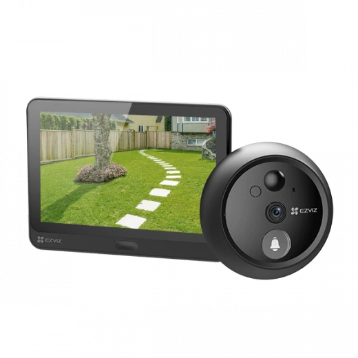 EZVIZ HP4 Wire-Free Peephole Doorbell – Smart Home Security, Two-Way Audio, Motion Detection, Easy Installation, Clear HD Video Day & Night EZVIZ HP4 Wire-Free Peephole Doorbell – Smart Home Security, Two-Way Audio, Motion Detection, Easy Installation, Clear HD Video Day & Night
