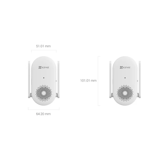 EZVIZ Smart Wi-Fi Chime CH1 – Wireless Doorbell Chime with Adjustable Volume, Multiple Ringtones, Easy Setup, Smart Home Compatible - Ezviz - Image 4