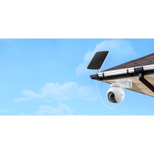 The EZVIZ Solar Charging Panel efficiently converts sunlight into power for outdoor battery cameras, delivering reliable, eco-friendly, continuous operation without frequent charging - Ezviz - Image 3