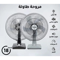 BRKNDA Professional Table Fan (18 Inch)