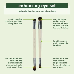 EcoTools, Enhancing Eye Brush Set, 2 Piece Set