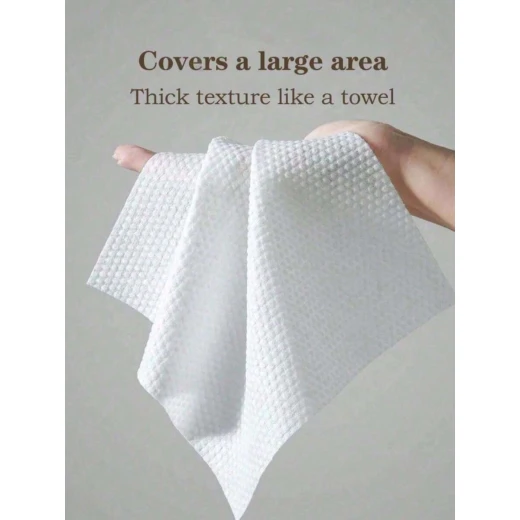 Disposable Facial Towels – Soft & Absorbent Makeup Remover Dry Wipes - Image 2