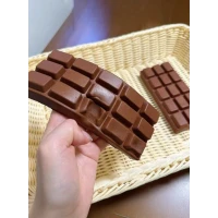 1pc Slow Rebound Chocolate Scented Squeeze Toy - Realistic Food Sensory Stress Relief Toy