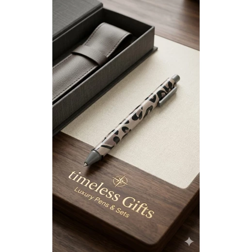 Leopard print ballpoint pen with a stylish and trendy design Perfect for everyday writing, gifting, and adding a bold fashionable touch to your stationery collection Leopard print ballpoint pen with a stylish and trendy design Perfect for everyday writing, gifting, and adding a bold fashionable touch to your stationery collection