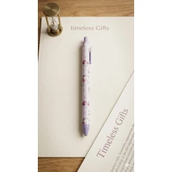 Ballpoint pen with a delicate rose design, featuring an elegant floral style Perfect for everyday writing, gifting, and adding a charming feminine touch to your stationery collection.