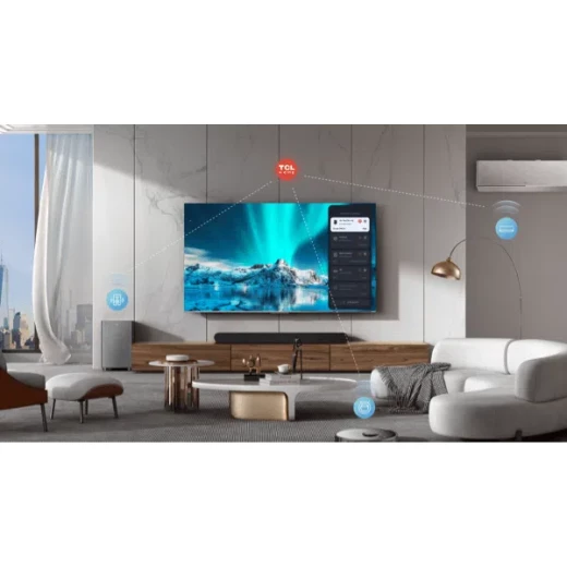 تلفزيون TCL مقاس 215 سم (85 بوصة) من سلسلة C655 بدقة 4K Ultra HD، ذكي، QLED، مع Google TV – موديل 85C655 (أسود) – ضمان لمدة سنتين - تي سي ال - Image 10