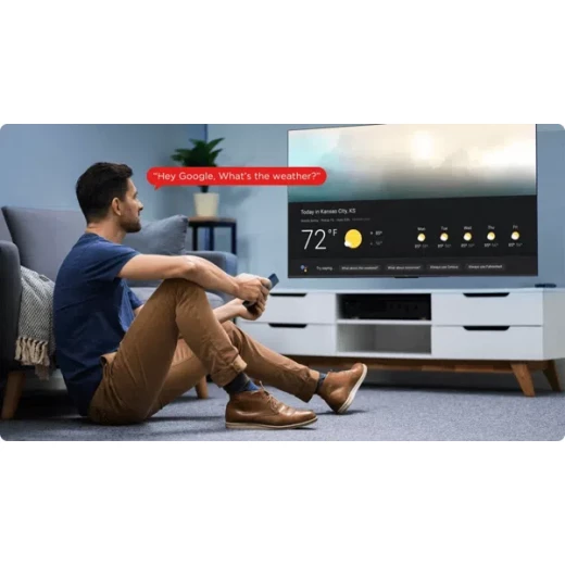 تلفزيون TCL 58 بوصة 4K LED بتقنية HDR10 ودقة UHD – تعزيز الألوان الديناميكي – تصميم معدني بدون حواف – Google TV – موديل 58V6B – ضمان سنتين - تي سي ال - Image 8