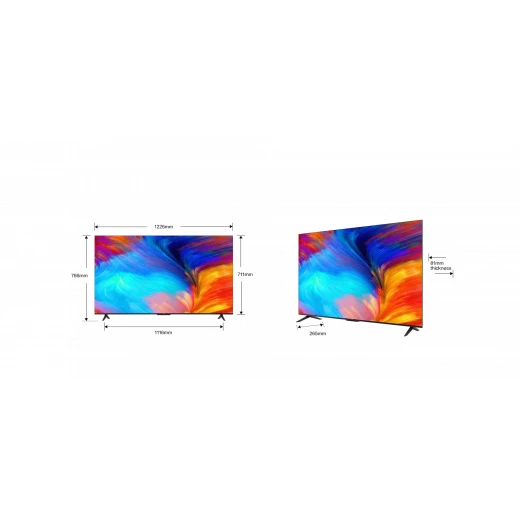تلفزيون TCL مقاس 139 سم (55 بوصة) – سلسلة معدنية بدون حواف، 4K UHD ذكي LED بنظام Google TV، موديل 55V6B (أسود) – ضمان لمدة سنتين - تي سي ال - Image 13