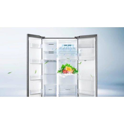 ثلاجة TCL جانبية (Side by Side) موديل P520SBS – سعة صافية 520 لتر – فضي – الأبعاد: 920 × 1768 × 630 ملم – ضمان لمدة سنتين - تي سي ال - Image 6