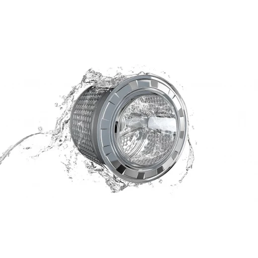 غسالة TCL موديل P607FLG بمحرك BLDC، مقبض كروم، لون رمادي، بتقنية العاكس (Inverter) – ضمان لمدة سنتين - تي سي ال - Image 5