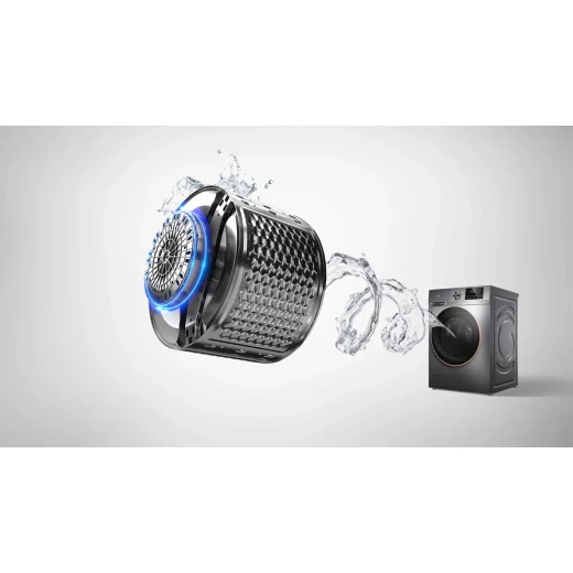 غسالة ومجفف TCL موديل C210 WDG بمحرك DD، لون رمادي، بتقنية العاكس (Inverter) وسرعة دوران 1200 دورة في الدقيقة – ضمان لمدة سنتين - تي سي ال - Image 3