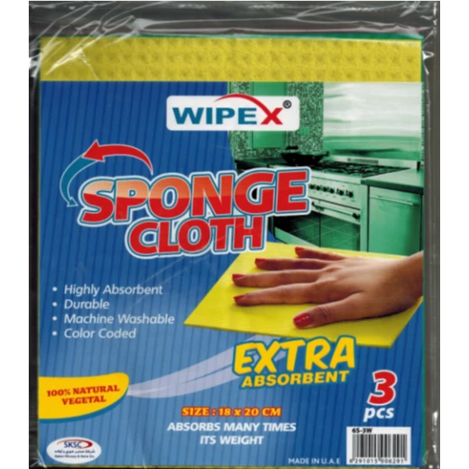 Wipex sponge cloth 3 pcs Wipex sponge cloth 3 pcs